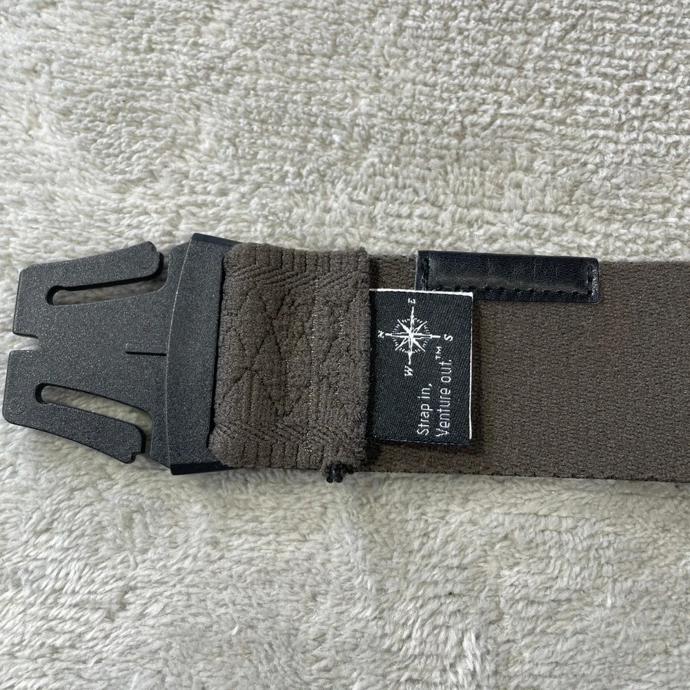 Arcade Adventure Belt Mens Adjustable Wood Grain Stretch Elastic Webbing